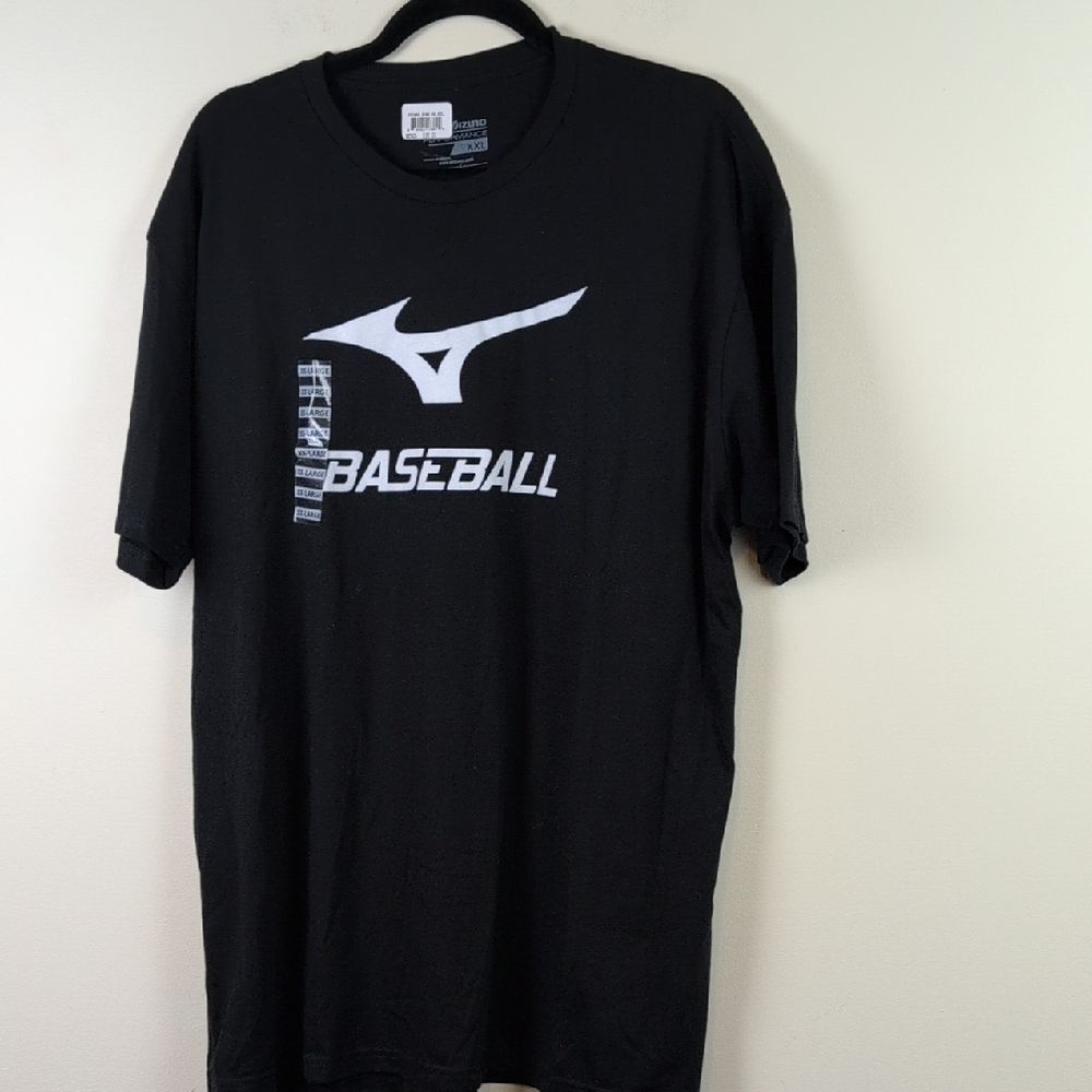 Mizuno Black Baseball Performance T-Shirt Size XXL NWT